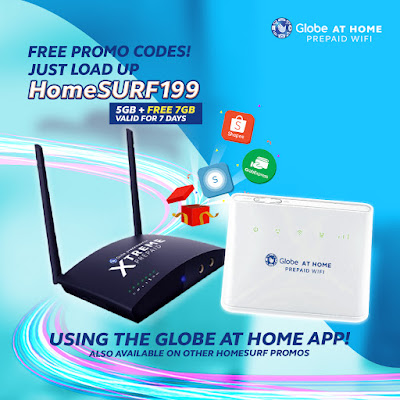 Enjoy freebies when you load up HomeSurf Promos with Globe At Home app