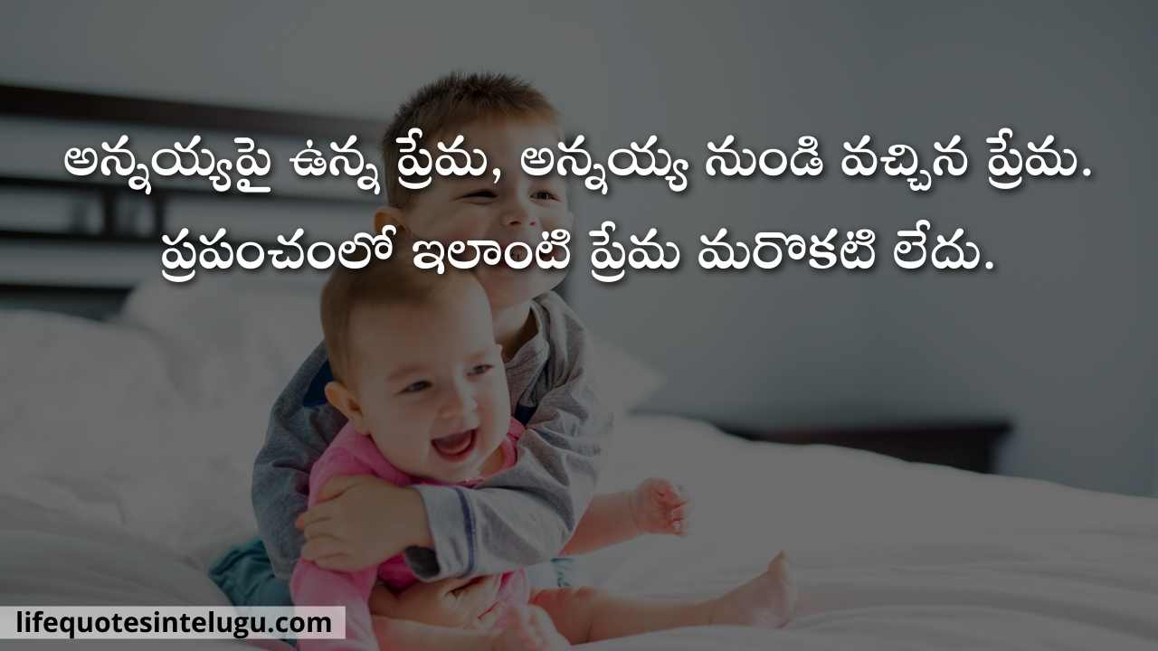 Brother Quotes In Telugu