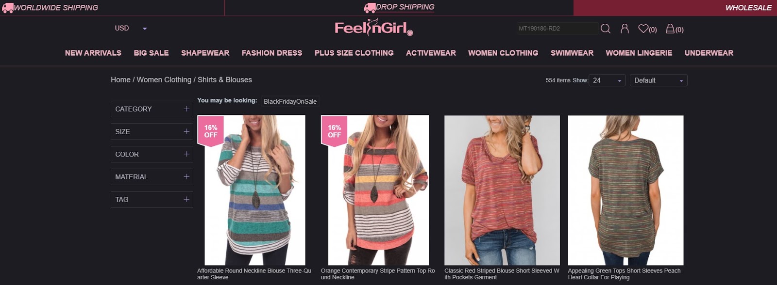 CHEAP TRENDY WOMEN CLOTHING AT FEELINGIRLDRESS ONLINE STORE