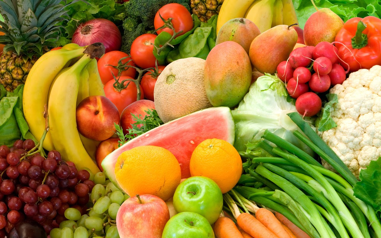 Frutas y verduras - Día de Mercado (Wallpaper)