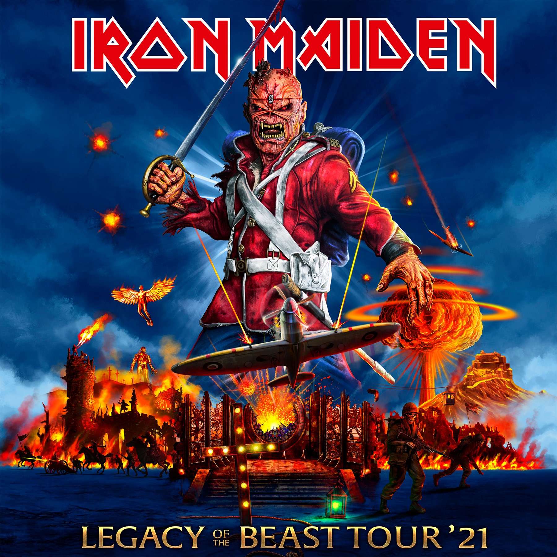 who is on tour with iron maiden