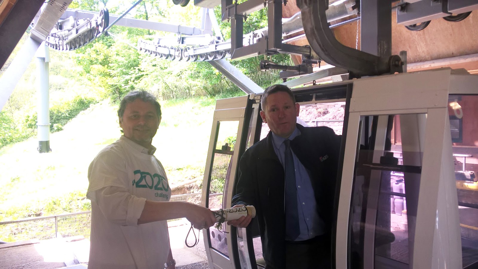 Kier 2020 Challenge The Baton Takes A Cable Car