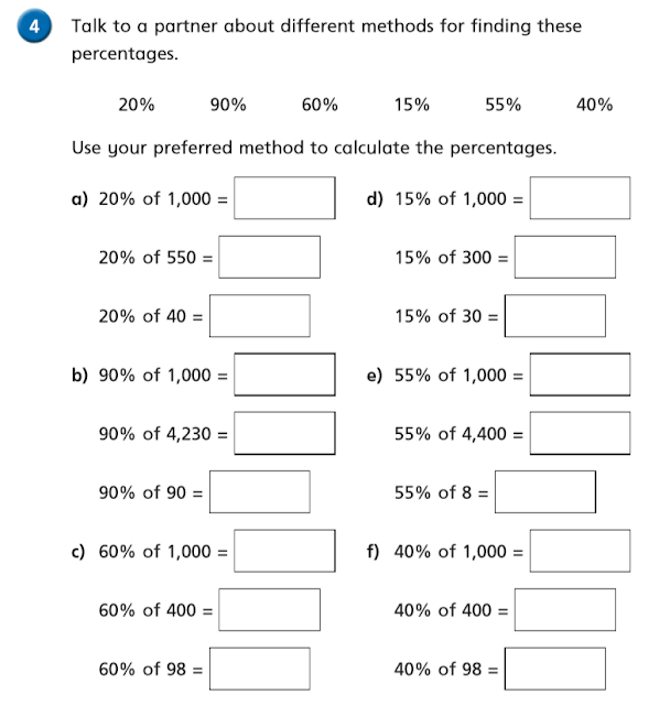 Year 6: Thursday Maths: Percentage of an amount