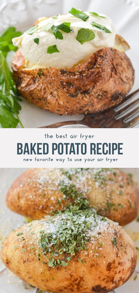 Air Fryer Baked Potatoes - Estalase Guru