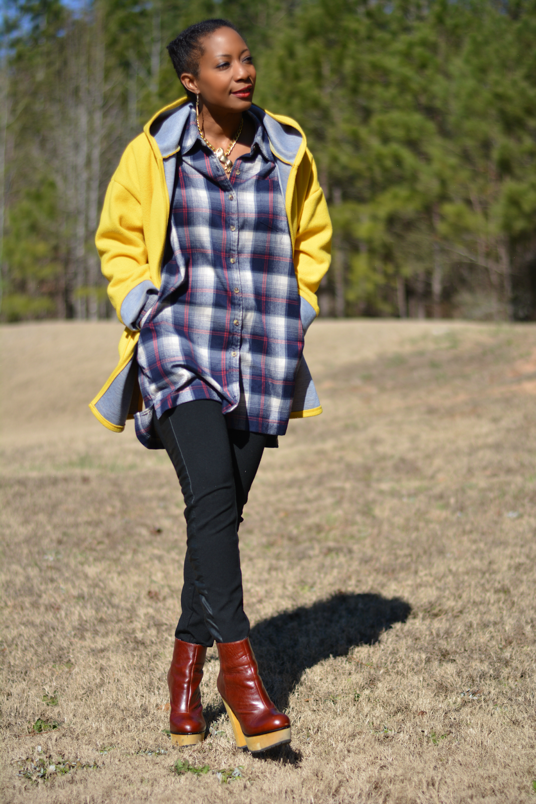 Flannel Plaid Shirt With Pockets | Thriftanista in the City