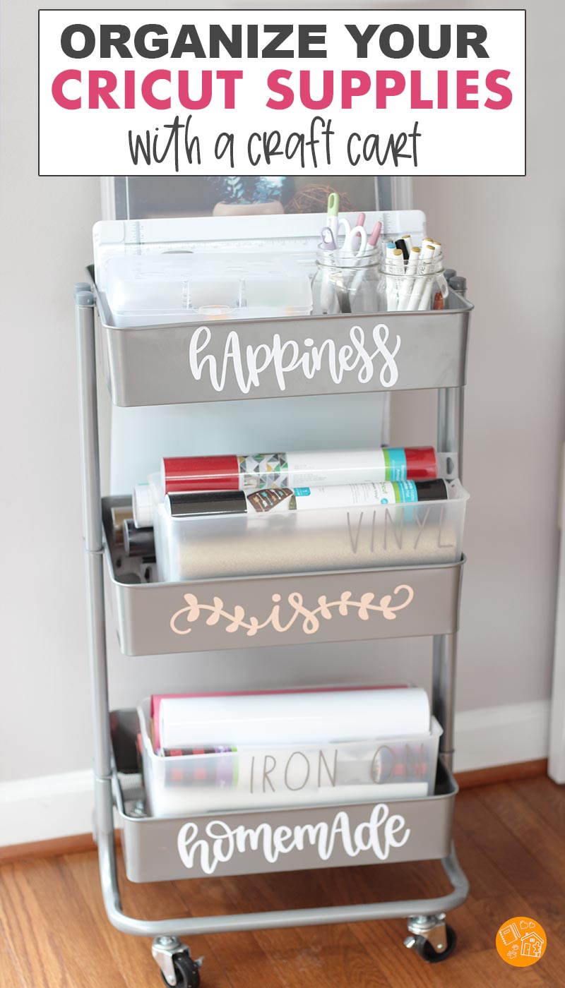 How to Organize Cricut Supplies in a Craft Cart Sunny Day Family
