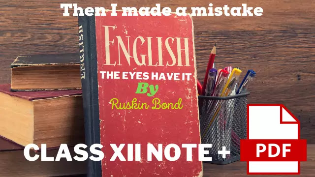 Then I made a mistake- discuss about it
