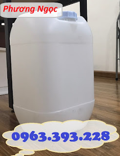 Can nhựa 25L đựng hóa chất, can 25 Lít  vuông tròn, can nhựa nguyên sinh 61964935ce64353a6c75