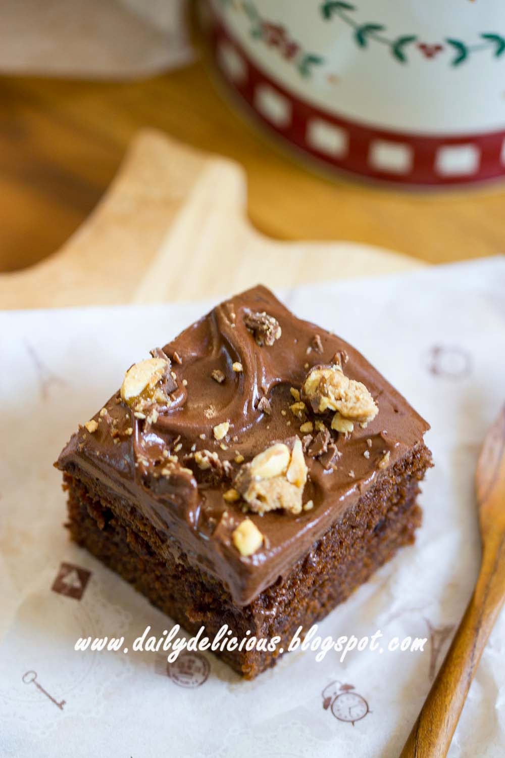 dailydelicious Easy one bowl No Egg Chocolate Cake