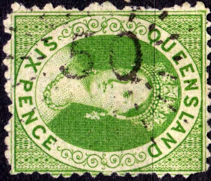 Queensland Catalog of Numeral Cancellations on Postage Stamps by Dr
