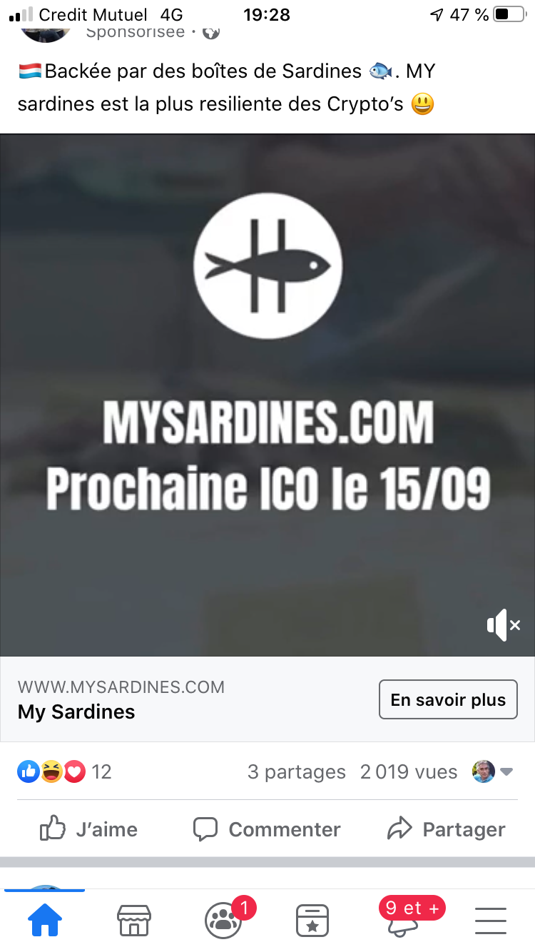 Musée Imaginaire de la Sardine La crypto monnaie de sardines fait son