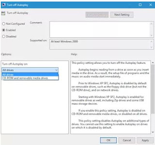 Cara Termudah Mematikan Fitur Autorun, Autoplay di Windows 7, 8 dan 10