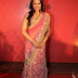Sonakshi Sinha Long Hair In Pink Designer Sari