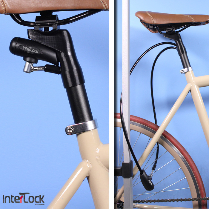 Dale Rides Her Bike InterLock on Kickstarter Innovative Bike Lock