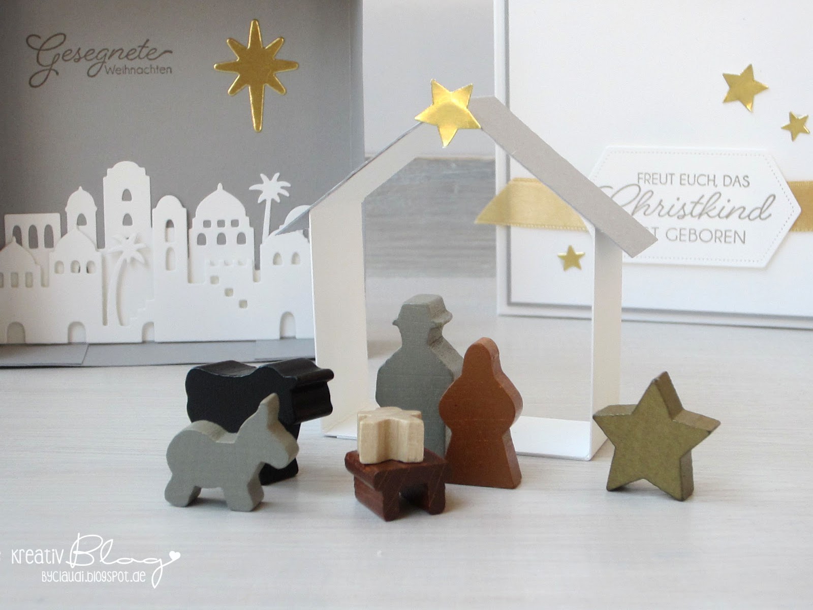 Kreativblog by Claudi: Mini-Weihnachtskrippe to go