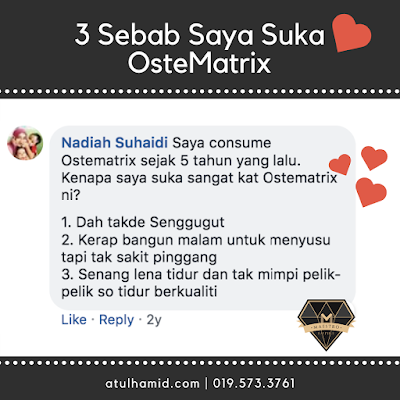 Testimoni OsteMatrix: 3 sebab Kenapa Suka Dengan OsteMatrix