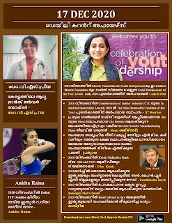 Daily Malayalam Current Affairs 17 Dec 2020