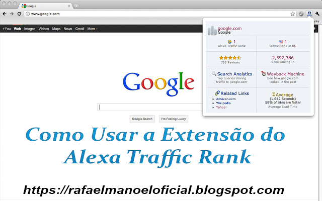 Como Usar a Extensão do Alexa Traffic Rank