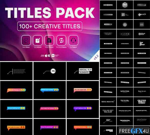 100+ Creative Titles Free Download