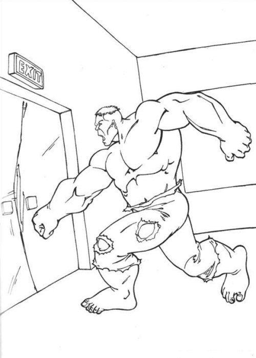 The Incredible Hulk Coloring Pages For Kids gtgt Disney