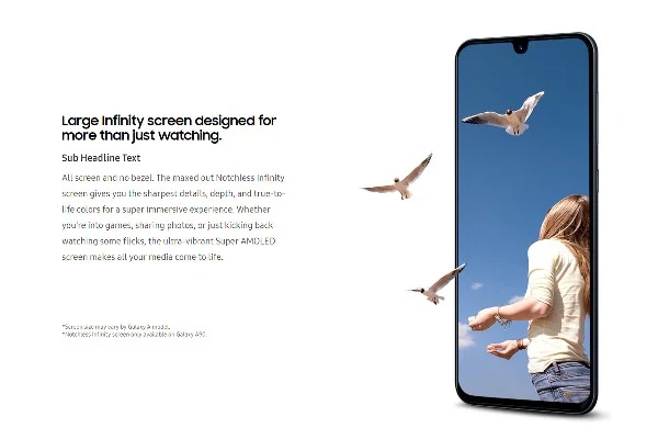 Samsung Galaxy A90 menampilkan 'Notchless Infinity Screen'?