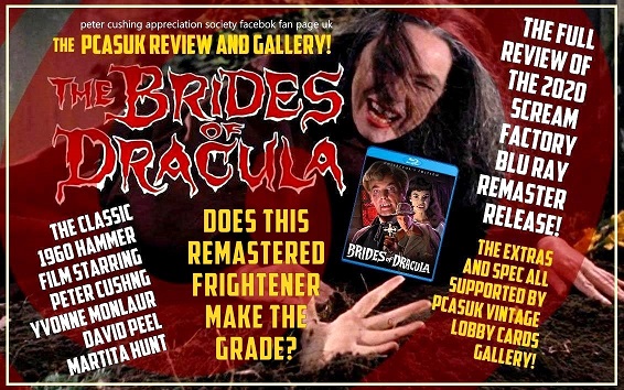 BELOW: FULL PCASUK REVIEW OF SCREAM FACTORY REMASTERED BLU RAY HAMMER FILMS THE BRIDES OF DRACULA