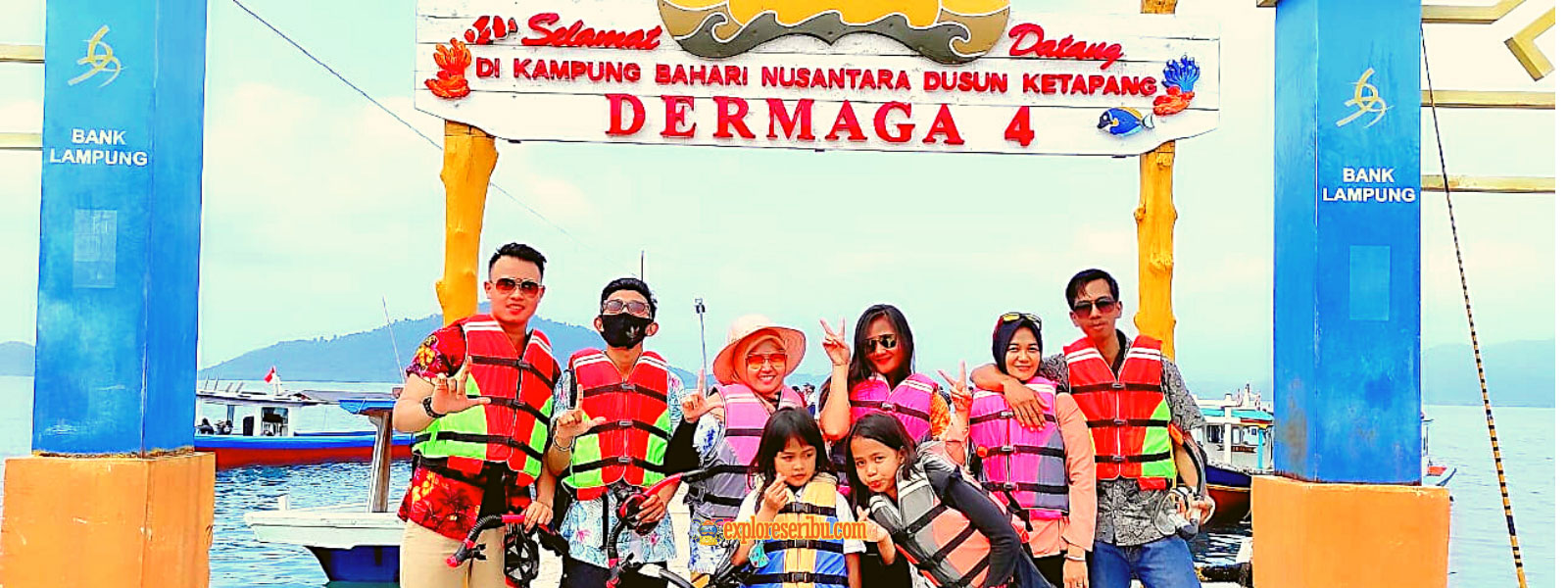 wisata pulau pahawang dari dermaga 4 dermaga ketapang