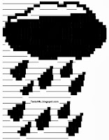 Clouds and Rain Copy Paste Text Art | Cool ASCII Text Art 4 U