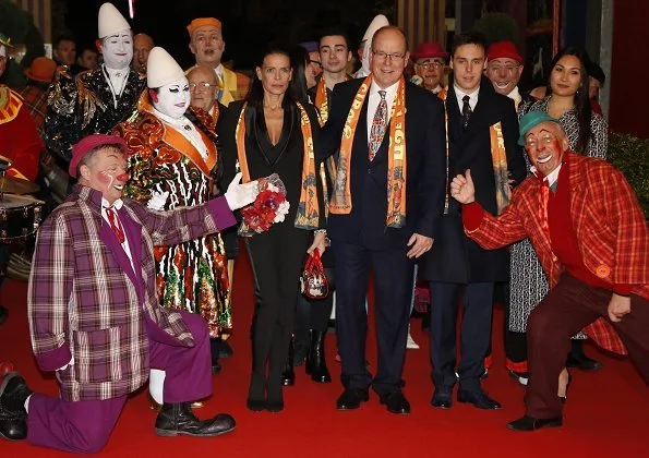 Prince Albert, Princess Stephanie, Louis Ducruet and Marie Chevallier attended the 43rd Monte-Carlo International Circus Festival