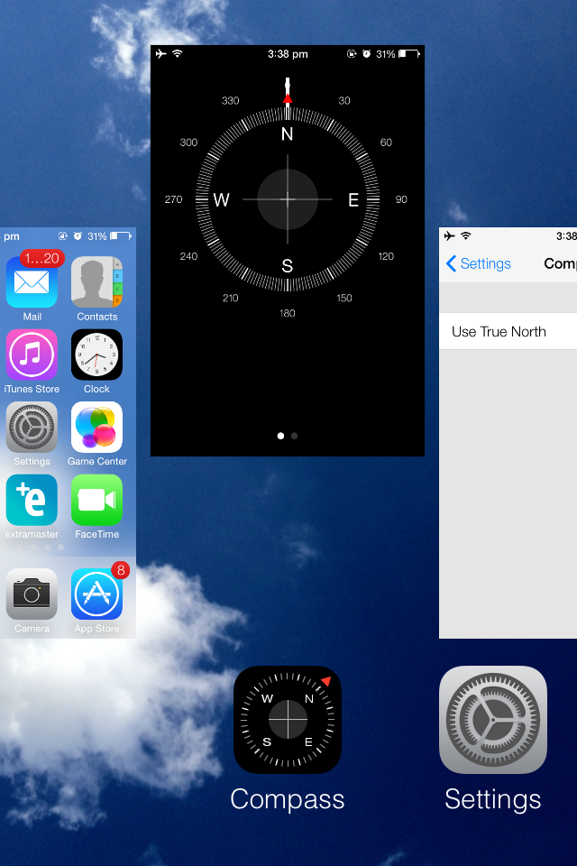 iOS 7 Beta 1 Compass Fix extramaster