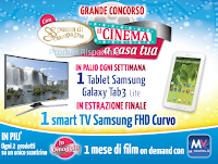 Omaggio sicuro e vinci Smart Tv e Tablet Samsung Con Spuma il cinema a casa tua Logo Omaggio sicuro e vinci Smart Tv e Tablet Samsung Con Spuma il cinema a casa tua