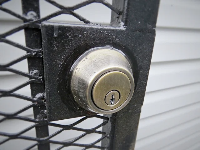 sealer caulk deadbolt gate fence lock
