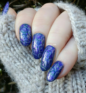 Fab Ur Nails FUN14 and SV by Sparkly Vernis Blurple Ice Cubes