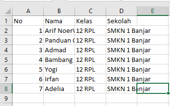 format data excel