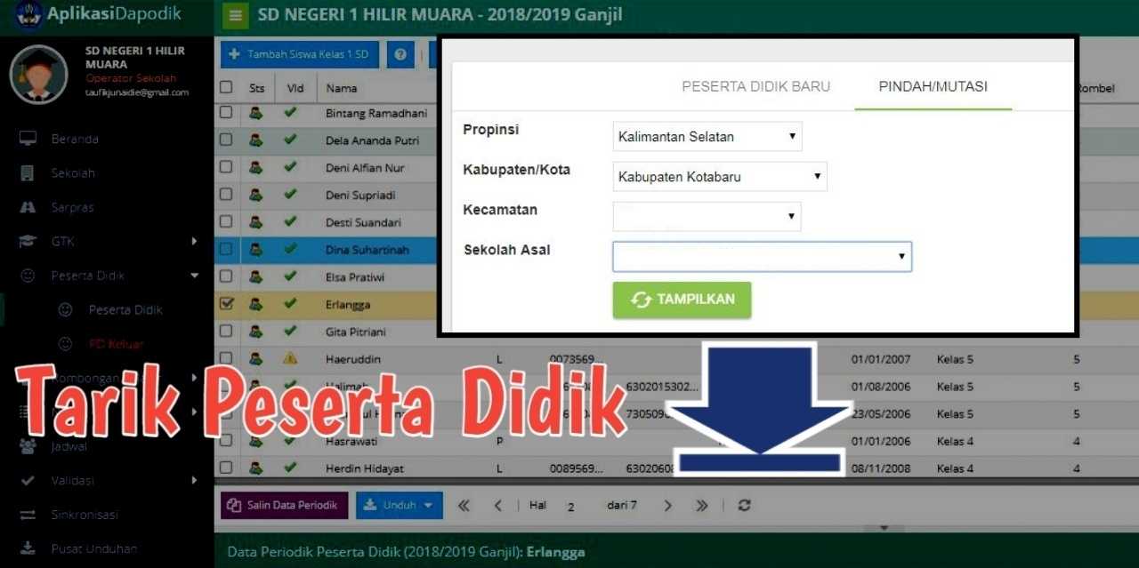 Cara Menarik Kembali Peserta Didik Yang Sudah Dikeluarkan Di Dapodik Taufikjunaidie Com