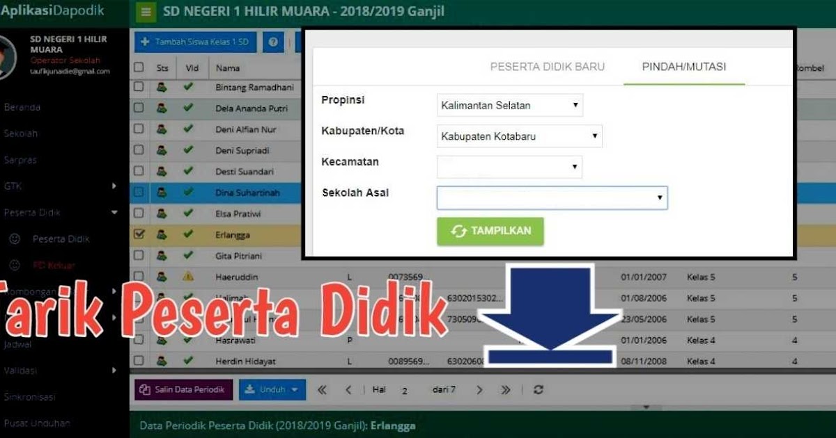 Cara Menarik Kembali Peserta Didik Yang Sudah Dikeluarkan Di Dapodik Taufikjunaidie Com