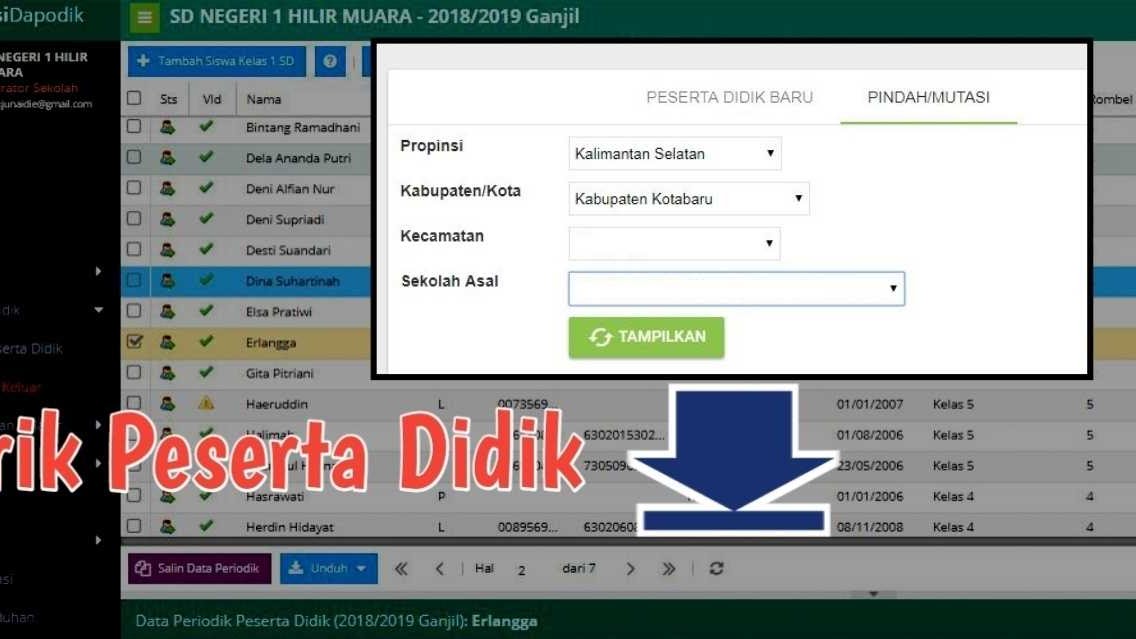 Cara Menarik Kembali Peserta Didik Yang Sudah Dikeluarkan Di Dapodik