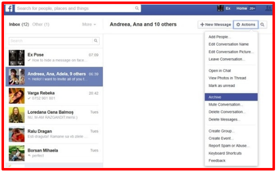 What Does Archiving Facebook Messages Do New 2019