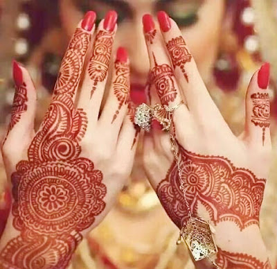 Reddish Bridal Mehndi Design