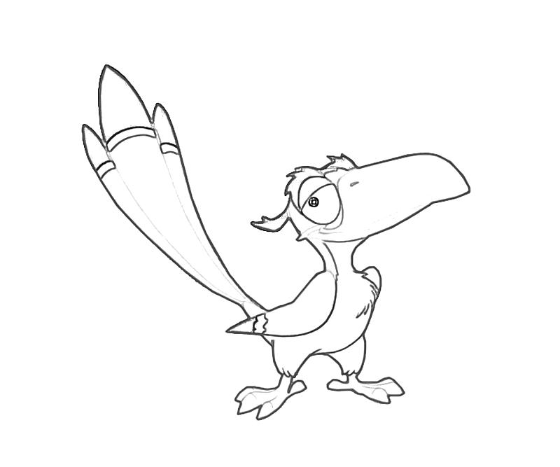 zazu lion king coloring pages - photo #10