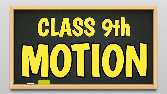 Motion - Class 9th || Definitions, Formulas with Video Lectures