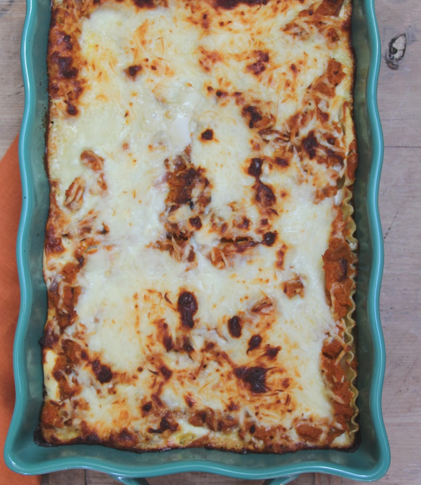 My Sweet Savannah roasted pumpkin and blue cheese lasagna