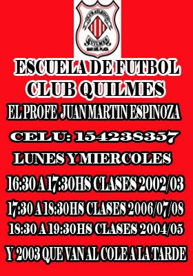 CLUB  QUILMES ESCUELITA DE FUTBOL