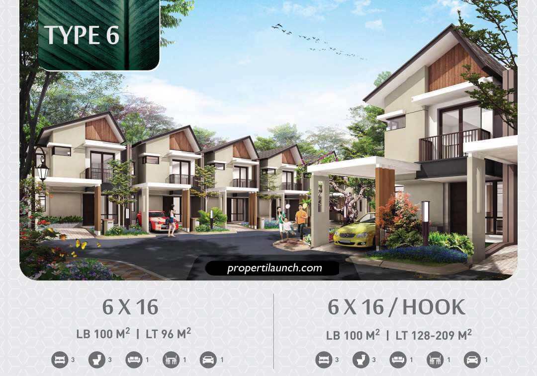 Rumah Tipe L6 Podomoro River View