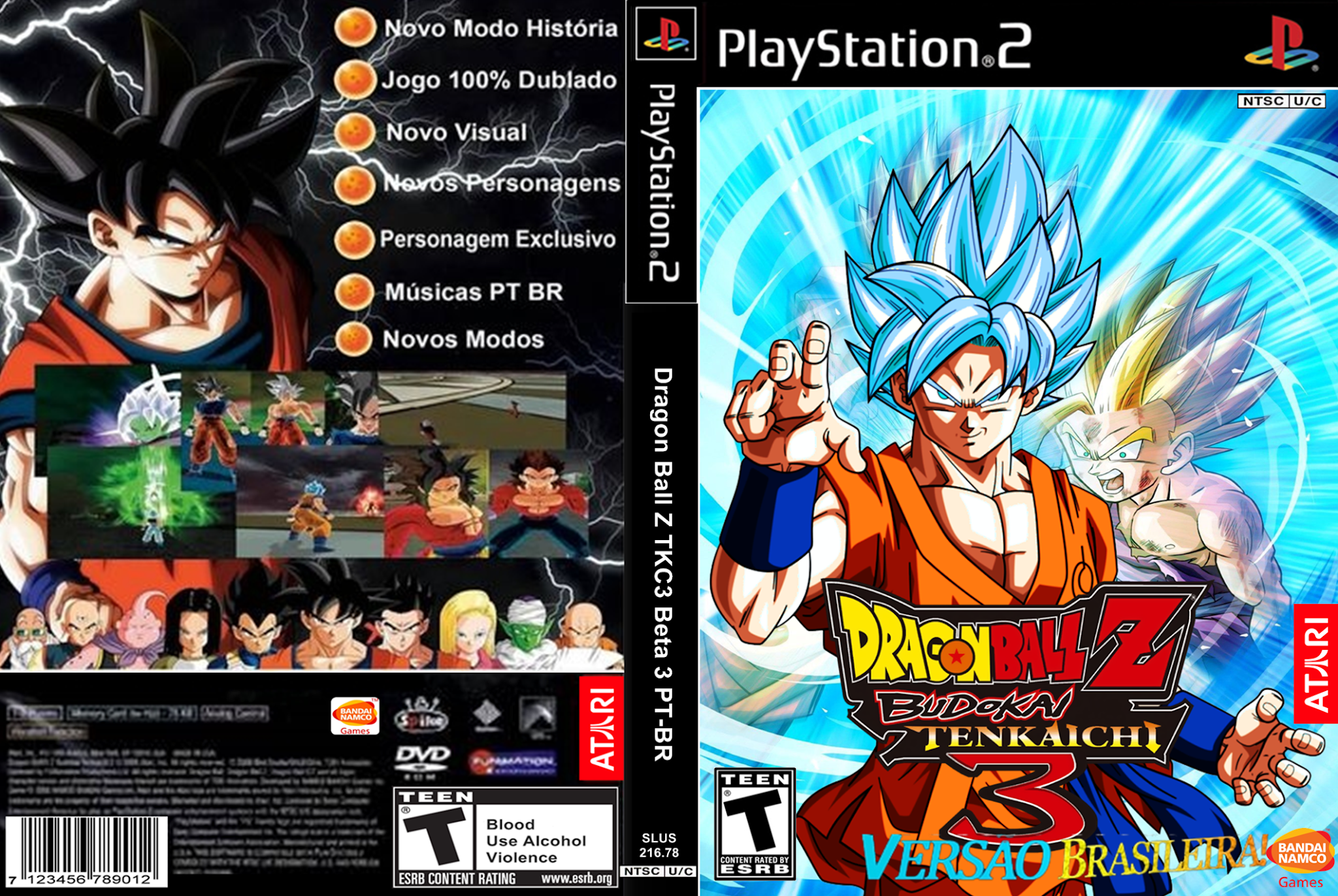 Meu PS2 Nostalgia: Dragon Ball Z-Budokai Tenkaichi 3: Deluxe DVD ISO PS2