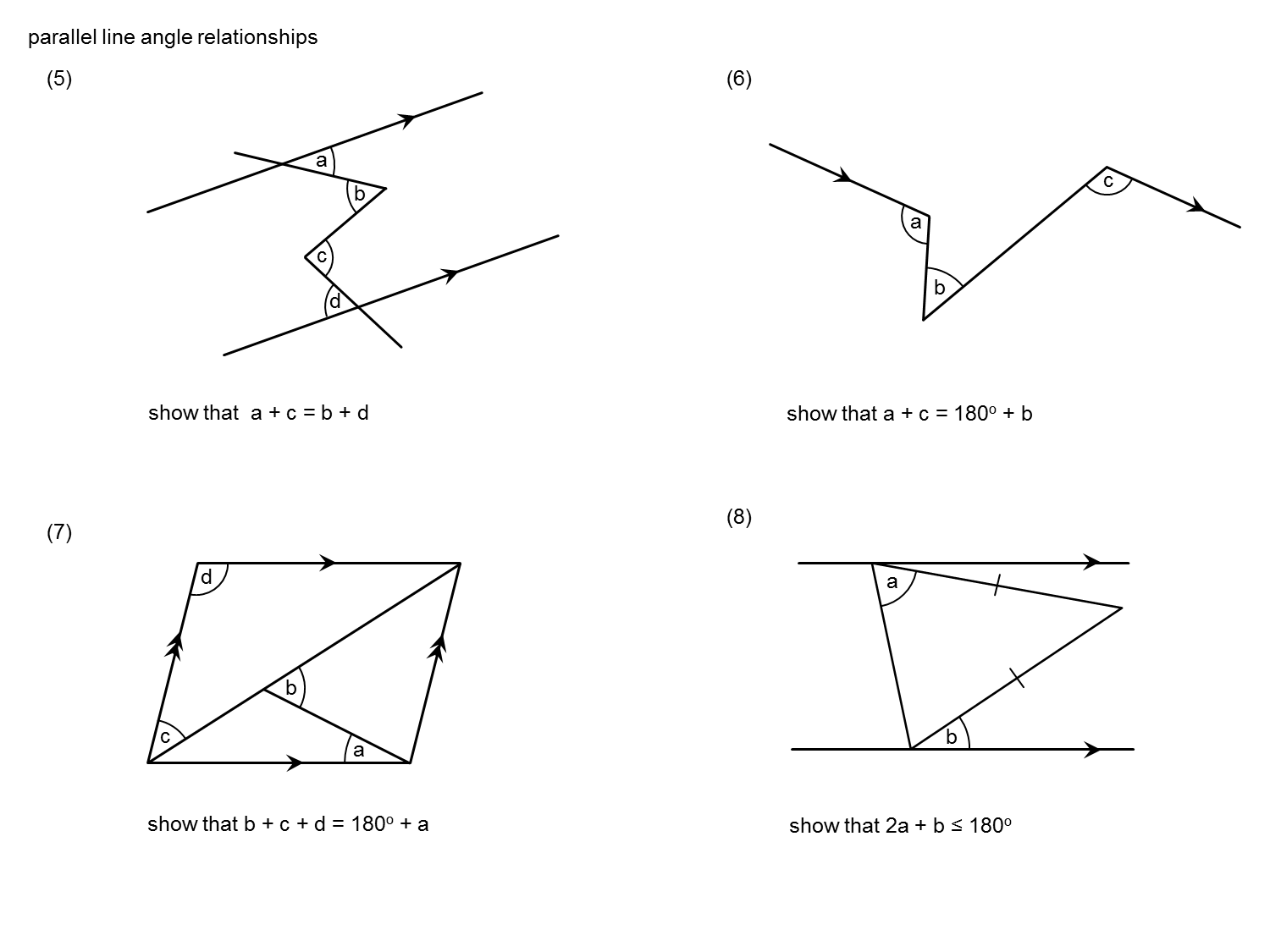 MEDIAN Don Steward mathematics teaching: parallel line angles