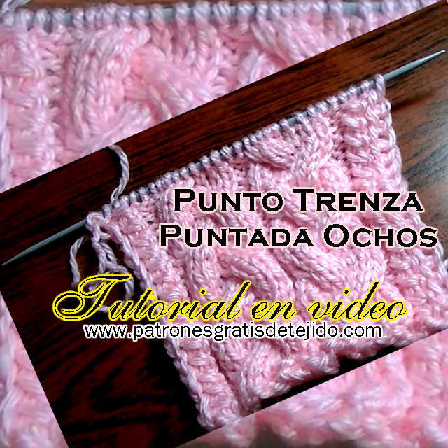 mezcla de primera categoría Floración Puntada trenzas o punto ocho en dos agujas ~ palitos / Tutorial