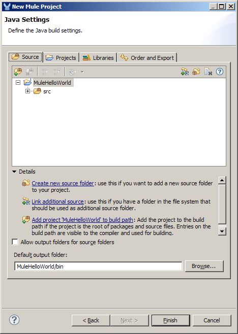 Youheng Hu's Technical Notes: Mule Studio Hello World ESB Application