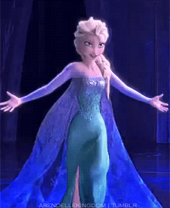 Gambar Animasi Frozen Elsa Putri Cantik di Istana Salju