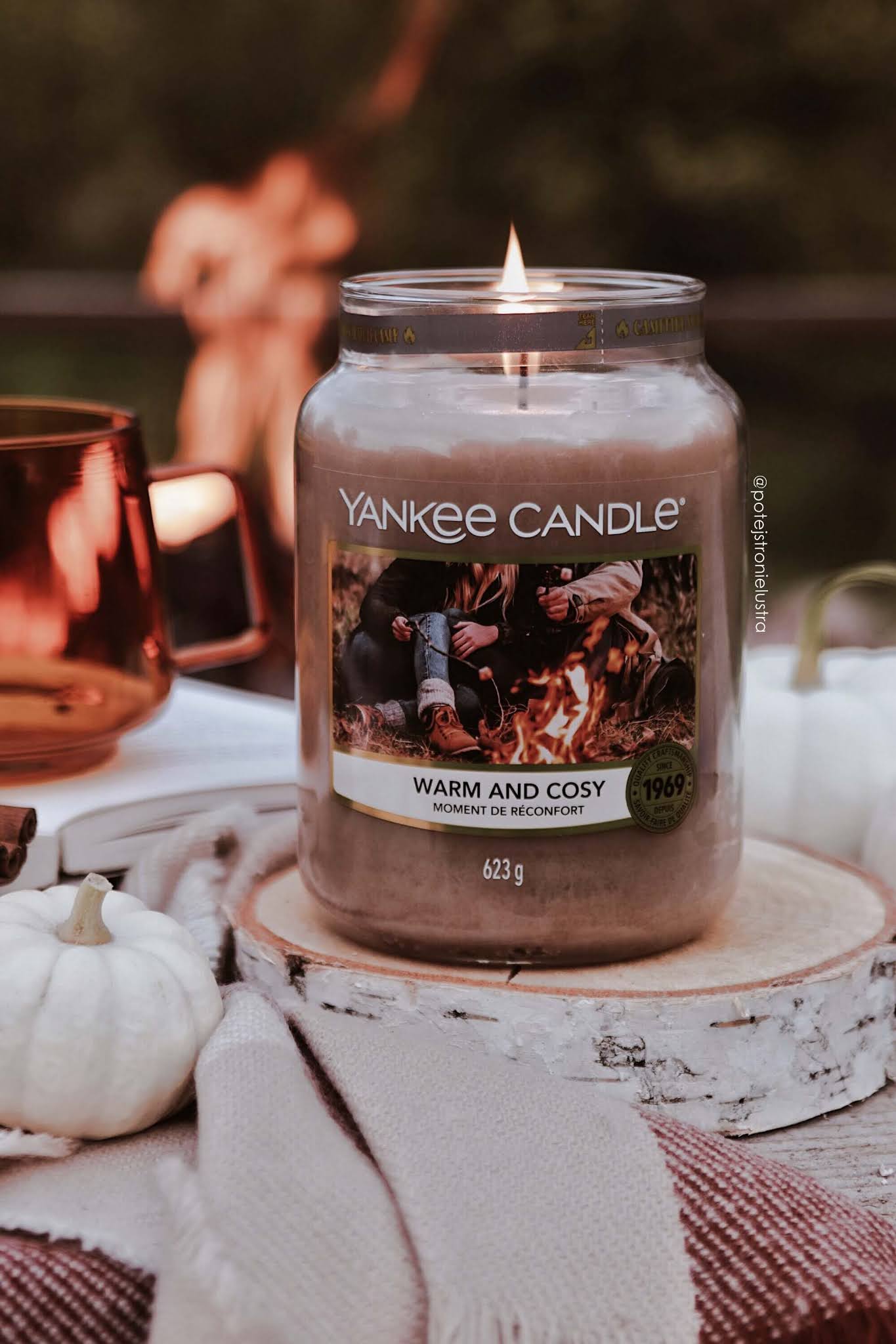 Yankee Candle Warm and Cosy jesienny wieczór przy ognisku Po tej